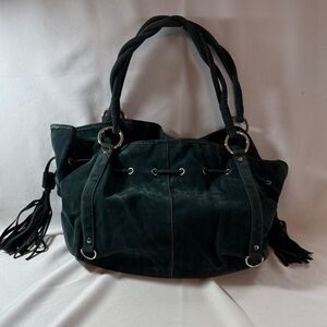 Elegant Dark Green Women's Shoulder Bag